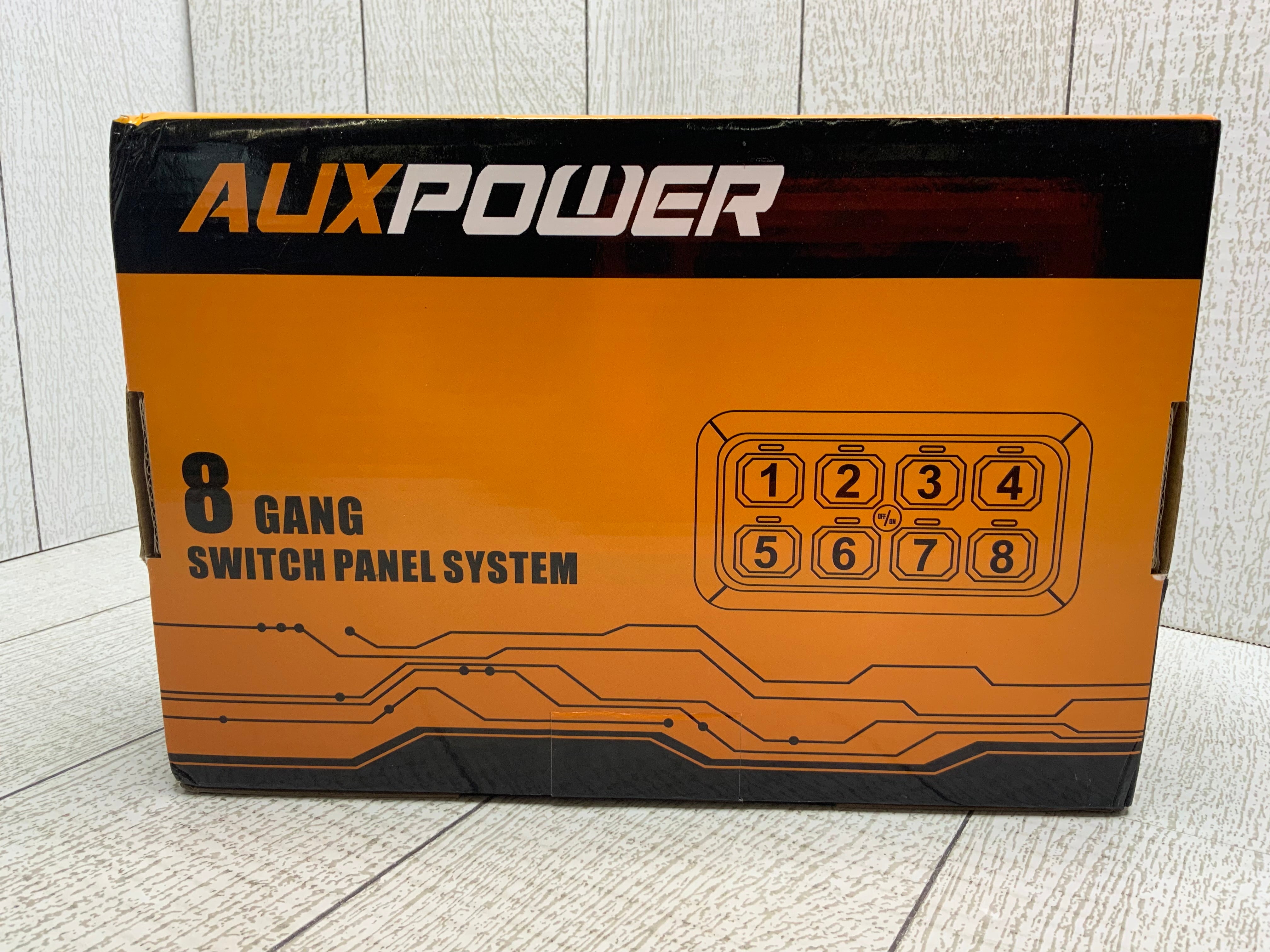 Auxbeam 8 Gang Switch Panel BB80 Universal Circuit Control System Relay Box (8038446006510)